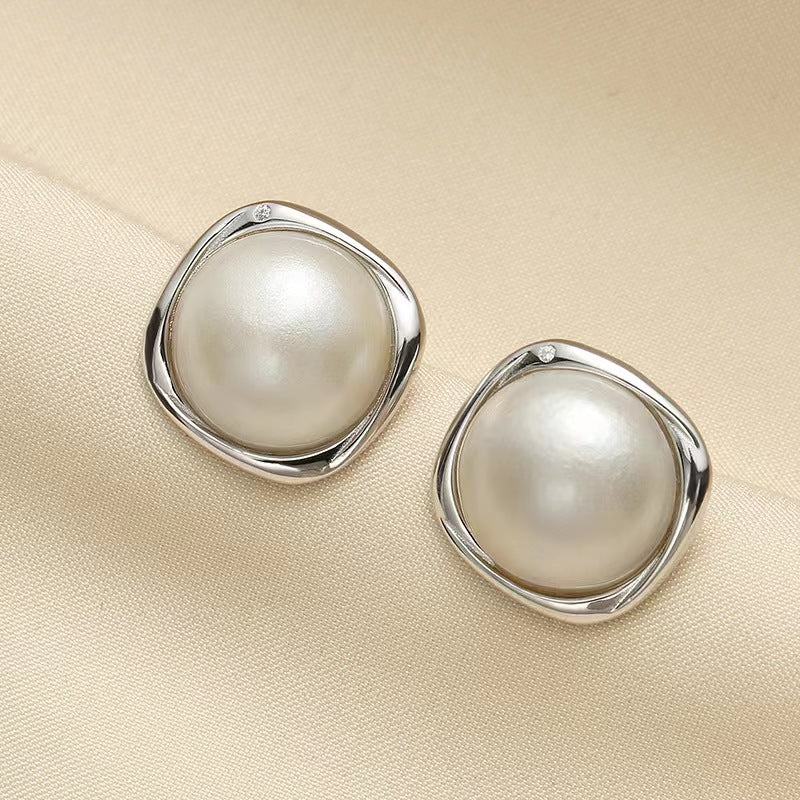 Genuine Mabe Pearl Eladah Earrings