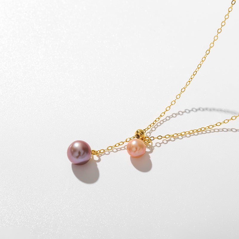 Genuine Freshwater Pearl Sun and Moon Ⅱ Necklace