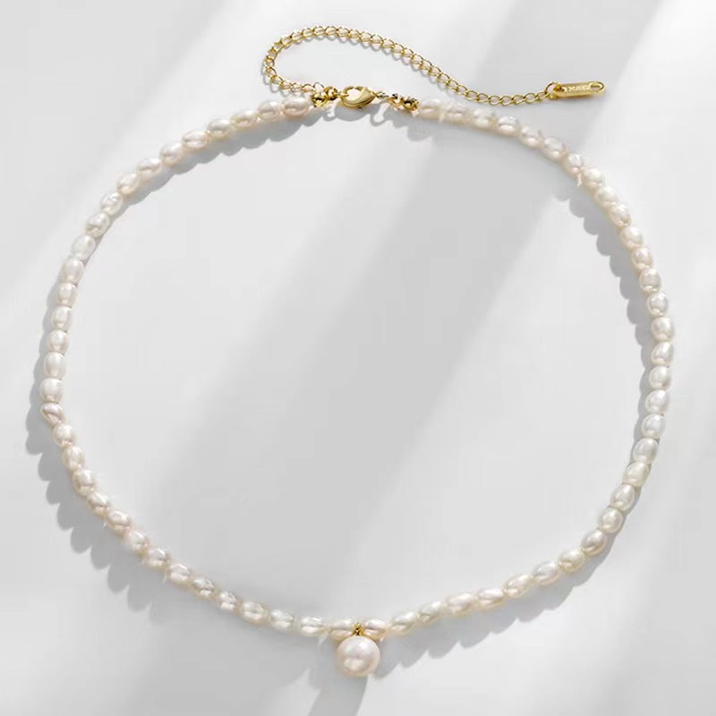 Genuine Freshwater Pearl Pure Heart Necklace