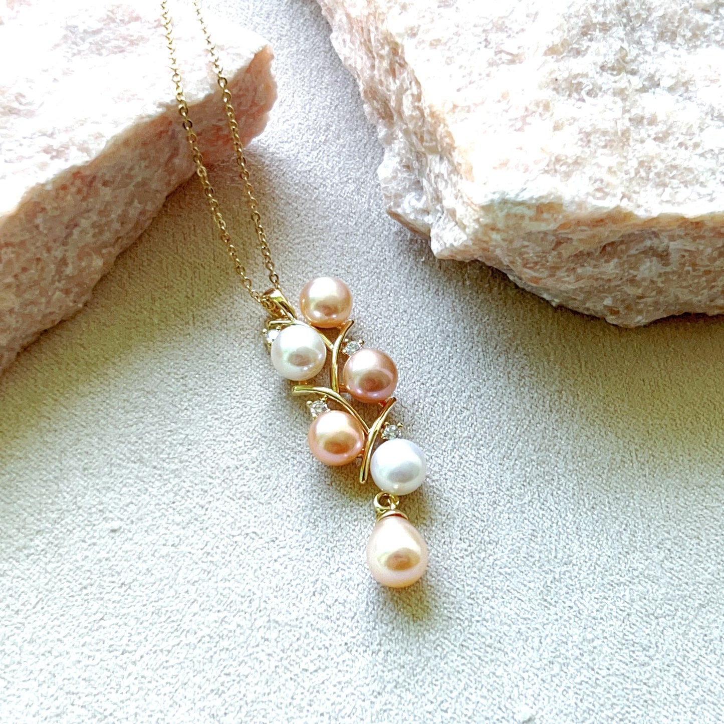 Genuine Freshwater Pearl Grape Necklace