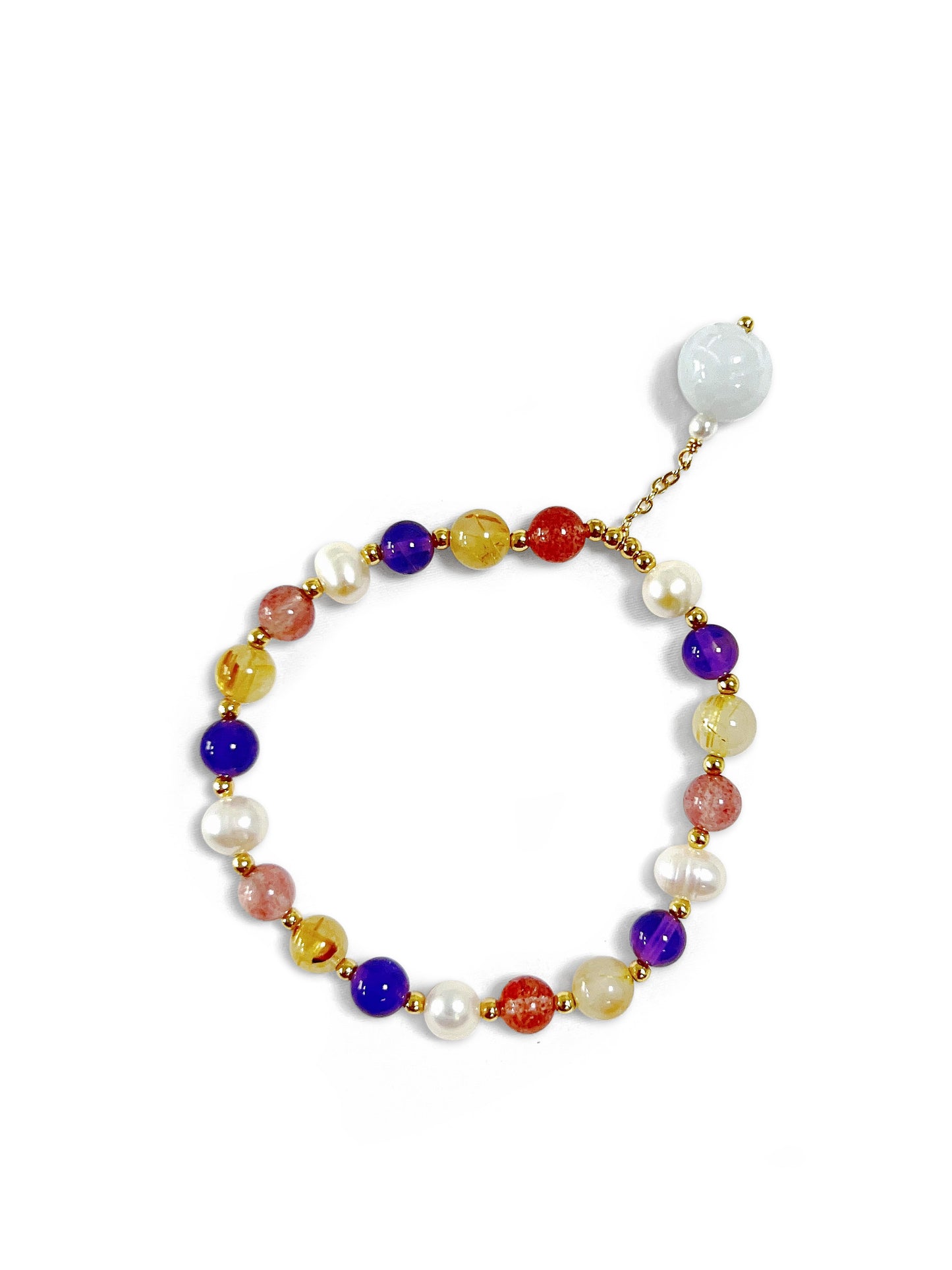 Mixed Crystal & Freshwater Pearl Harmony Bracelet