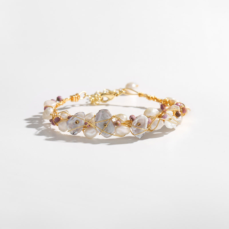 Genuine Freshwater Baroque Pearl Dream Catcher Bracelet