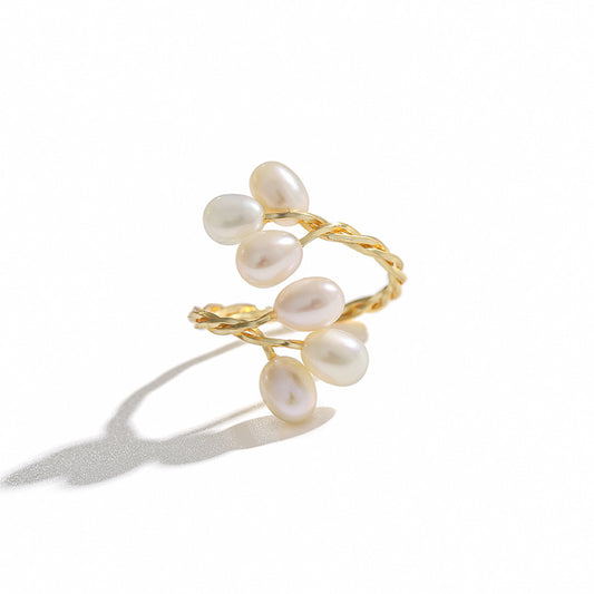 Genuine Freshwater Pearl Branch Ring