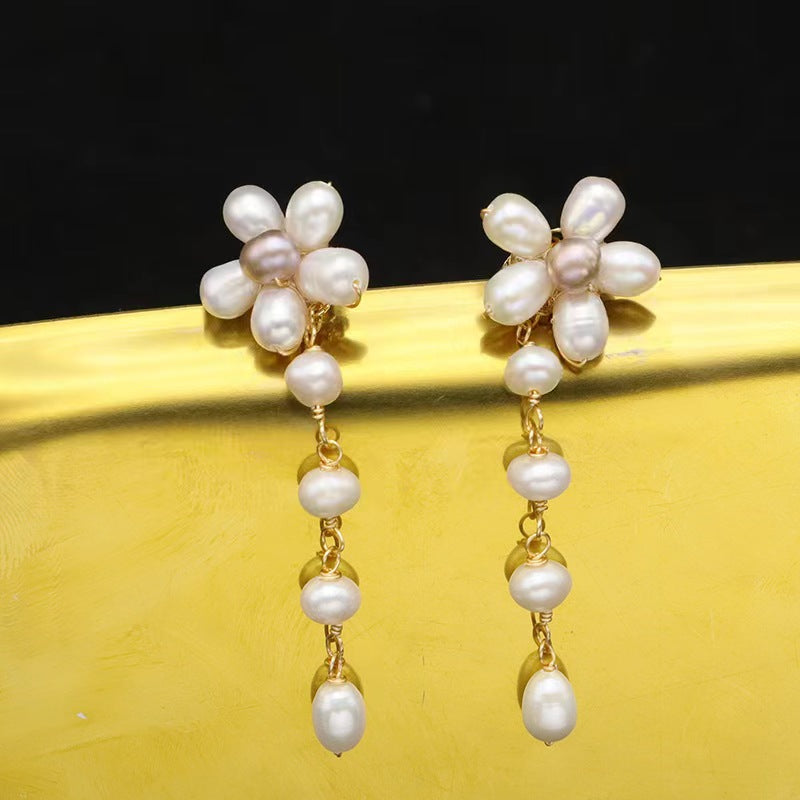 Genuine Freshwater Pearl Sakura Earrings