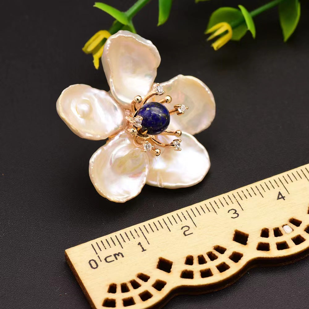 Genuine Freshwater Pearl Angel Flower Earrings