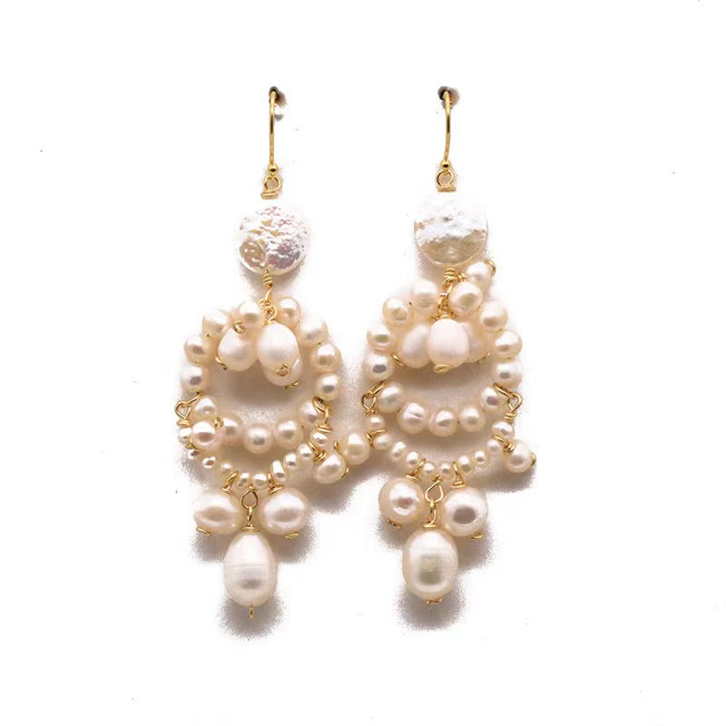 Genuine Freshwater Pearl Royal Elements Earrings