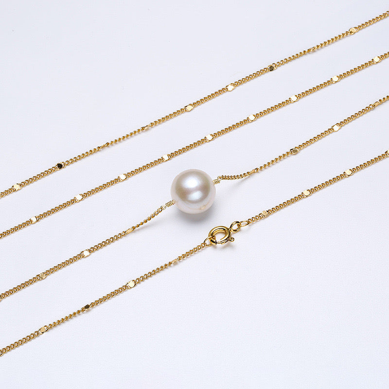 Genuine Freshwater Pearl Golden Layers Necklace