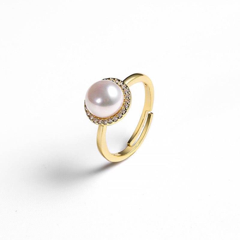 Genuine Freshwater Pearl Galaxy Ring