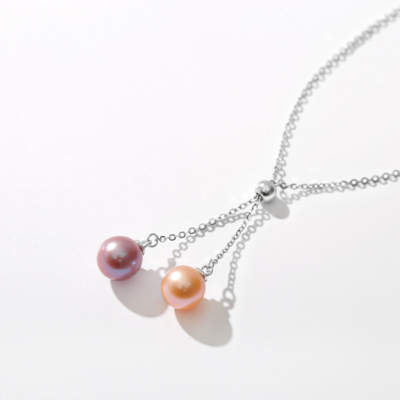 Genuine Freshwater Pearl Sun and Moon Necklace