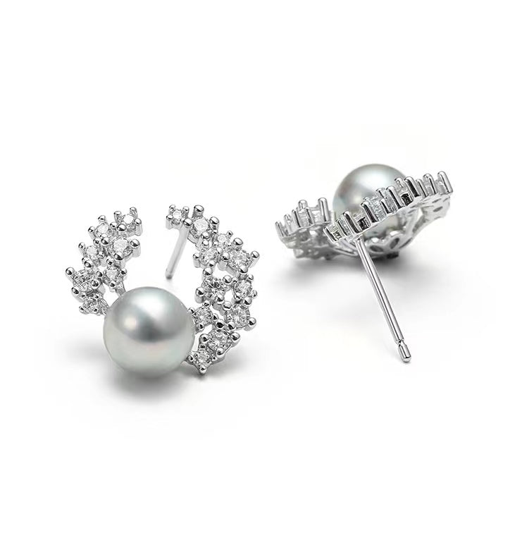 Genuine Akoya Pearl Enid Earrings