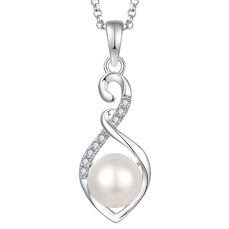 Genuine Freshwater Pearl Ocean Wave Necklace