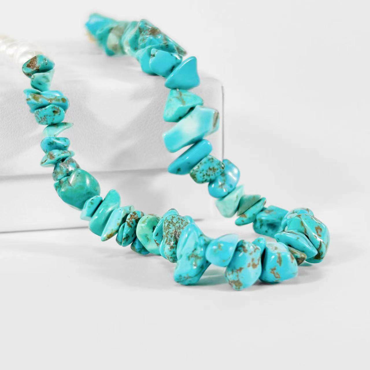 Genuine Freshwater Pearl Turquoise Necklace