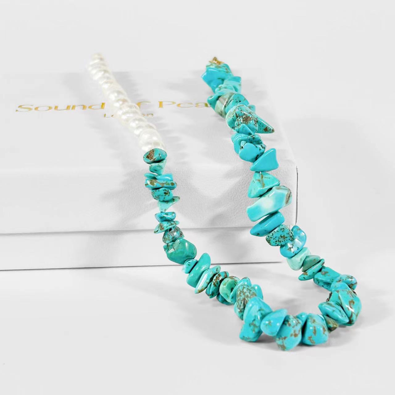 Genuine Freshwater Pearl Turquoise Necklace