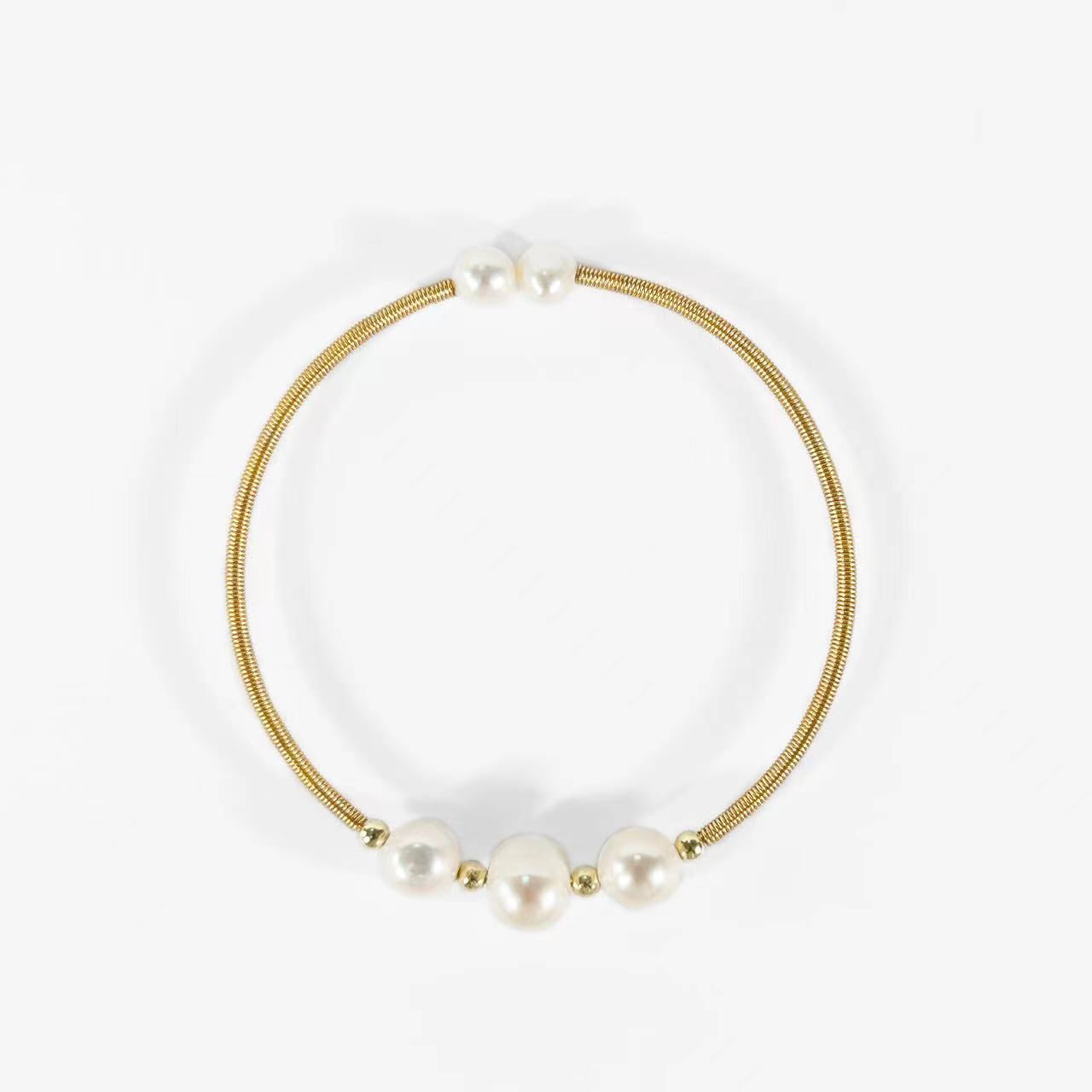 Genuine Freshwater Pearl Rainbow Bracelet