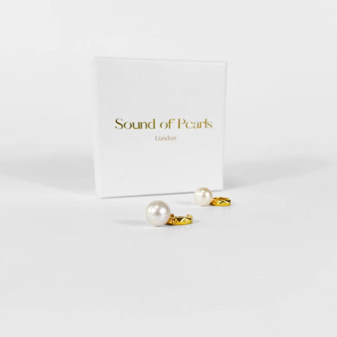Genuine Freshwater Baroque Pearl Golden Halo Earrings