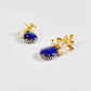 Genuine Freshwater Baroque Pearl & Lapis Lazuli Earrings (Limited Edition)