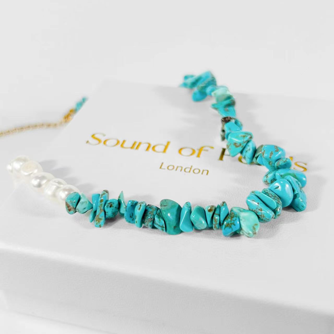 Genuine Freshwater Pearl Turquoise Necklace