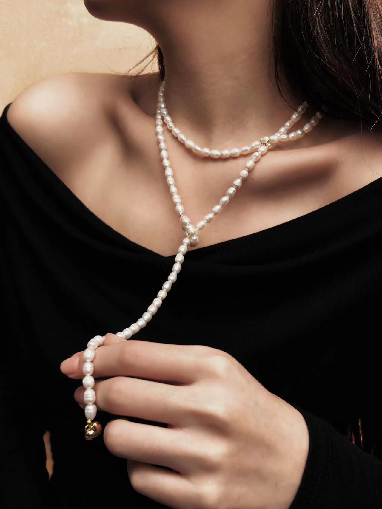 Genuine Freshwater Baroque Pearl Susquehanna Necklace