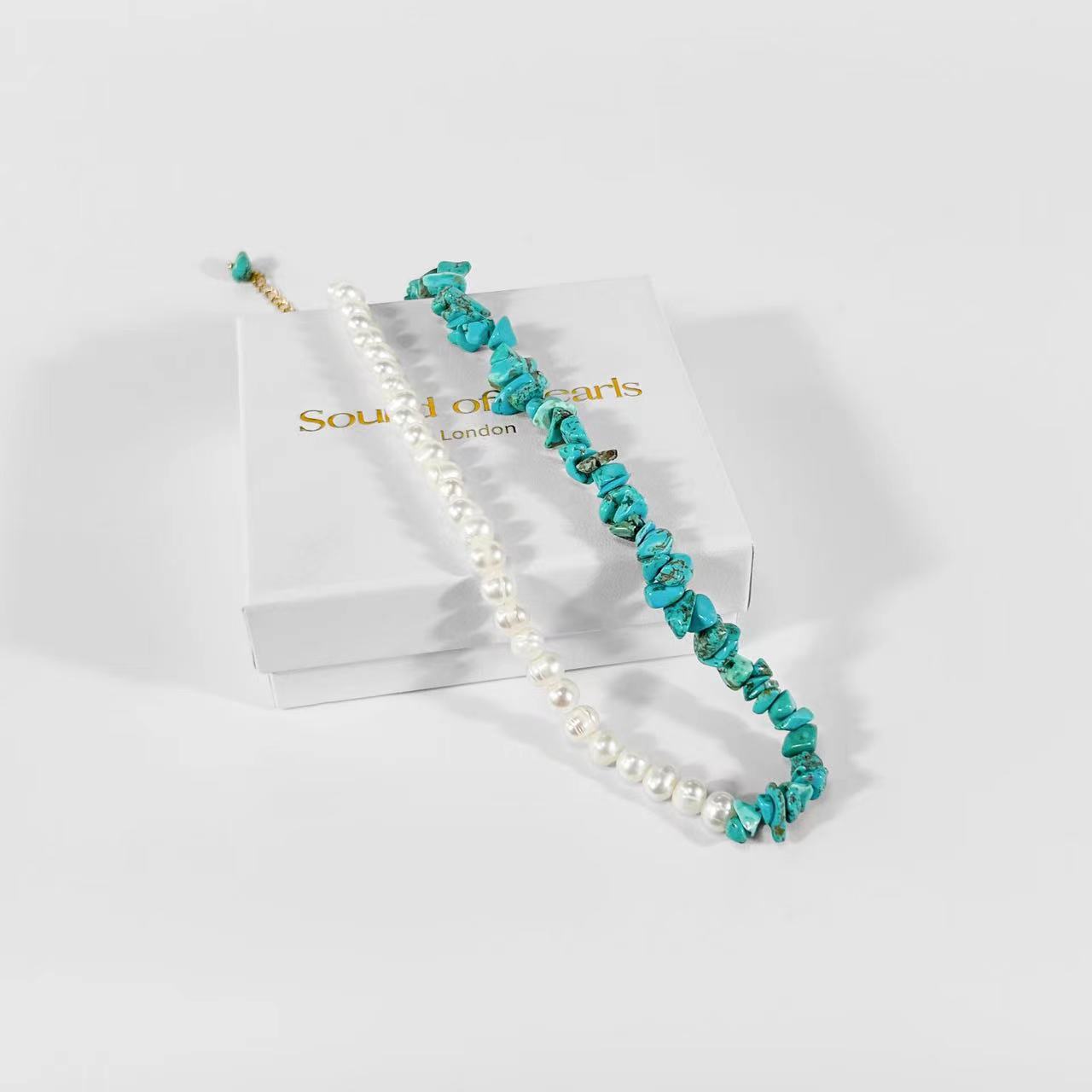 Genuine Freshwater Pearl Turquoise Necklace