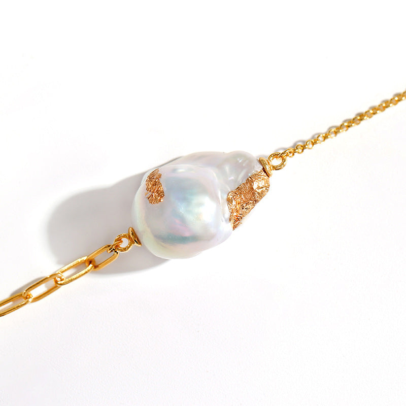 Genuine Baroque Pearl Golden Moment Bracelet