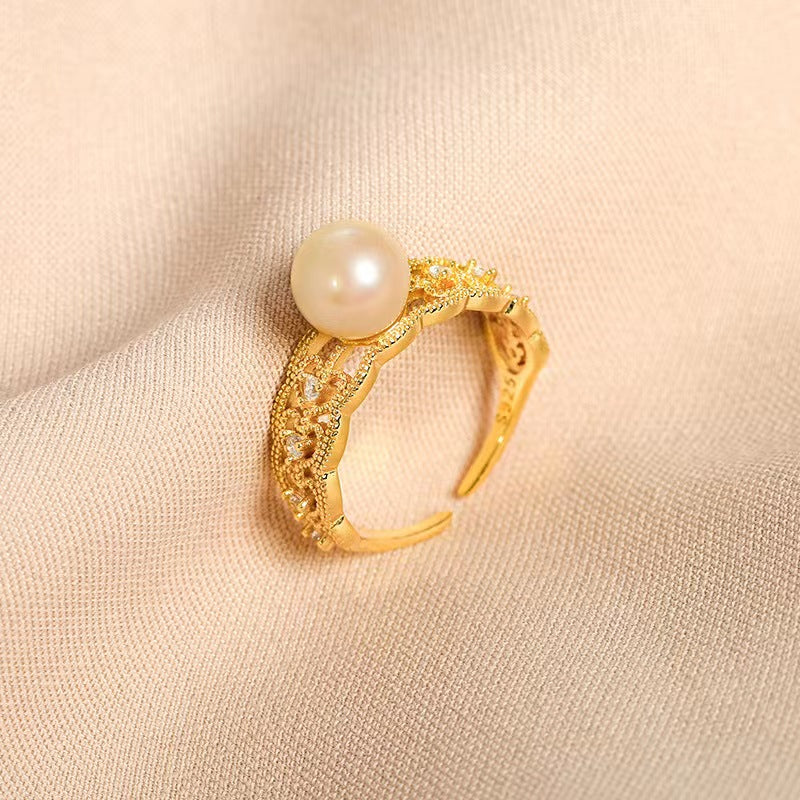 Genuine Akoya Pearl Hypnos Ring