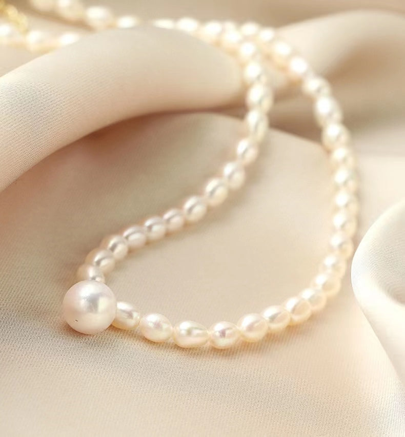 Genuine Freshwater Pearl Pure Heart Necklace