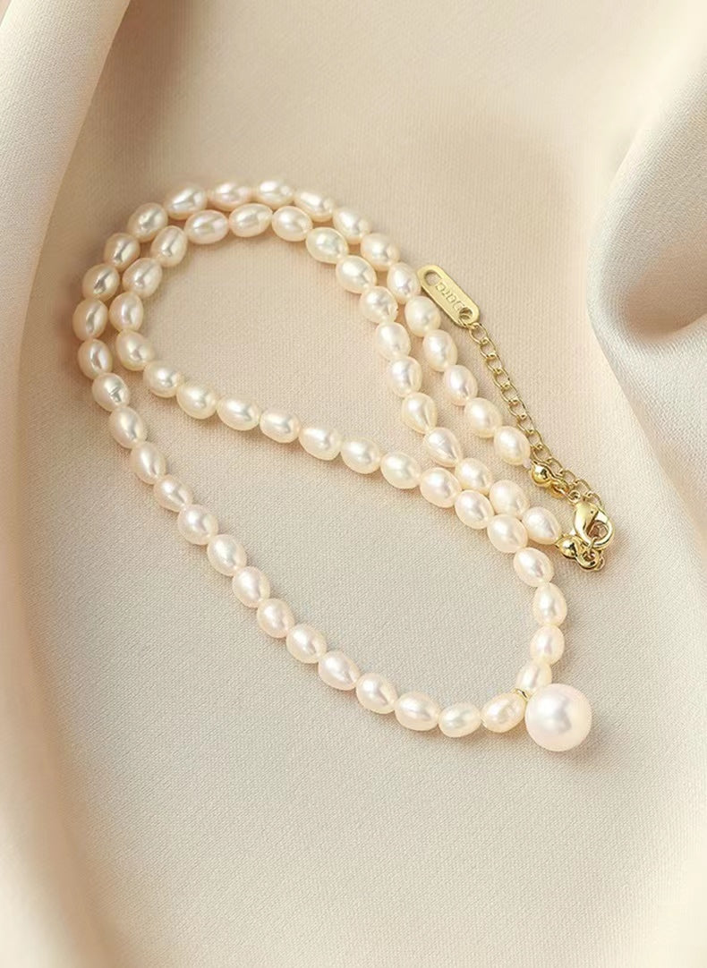 Genuine Freshwater Pearl Pure Heart Necklace