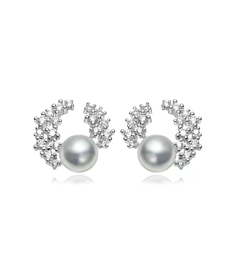 Genuine Akoya Pearl Enid Earrings