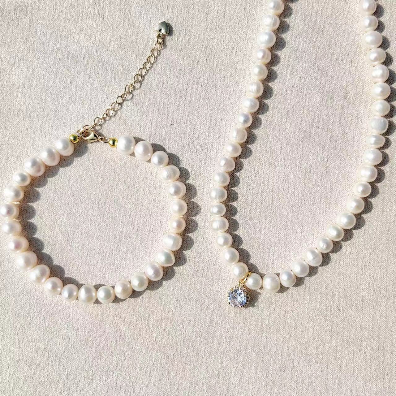 Genuine Freshwater Pearl Starry Romance Set