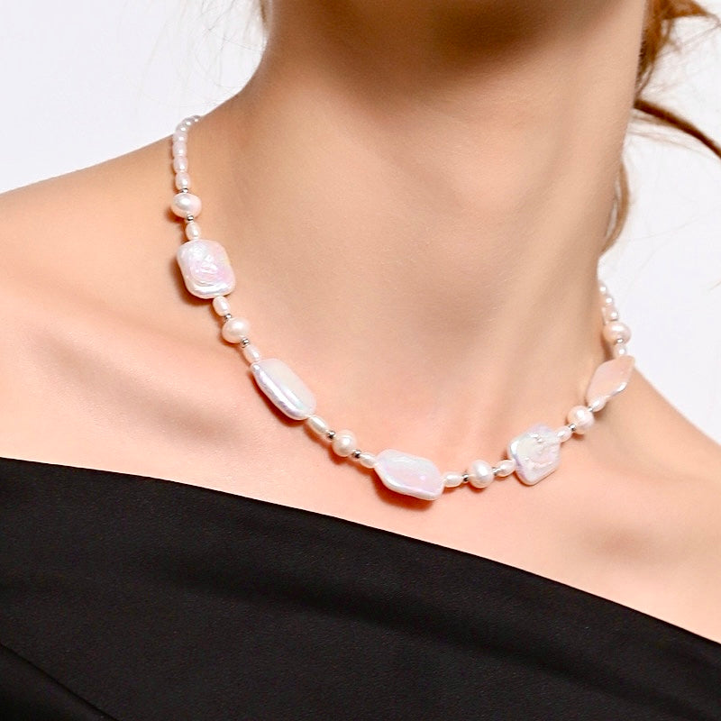 Genuine Freshwater Baroque Pearl Anna Necklace