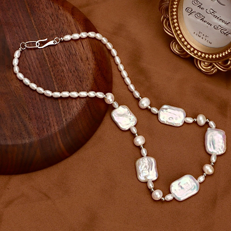 Genuine Freshwater Baroque Pearl Anna Necklace