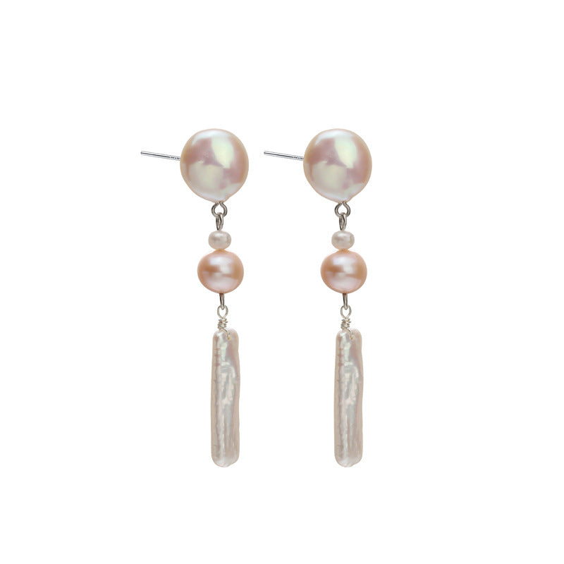 Genuine Freshwater Baroque Pearl Wind Chime Earrings