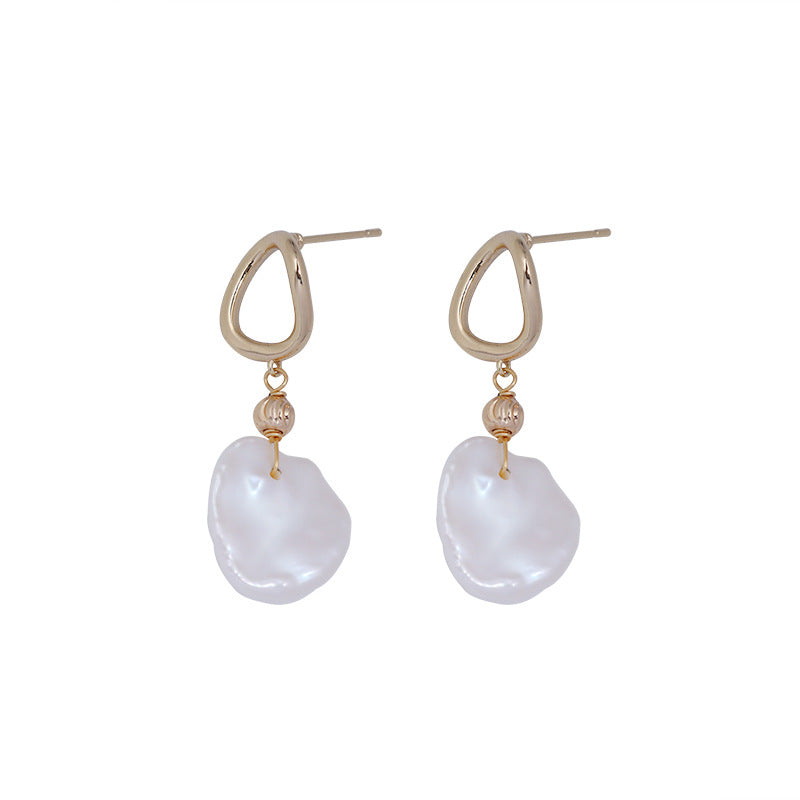 Genuine Freshwater Baroque Pearl Lantern Earrings