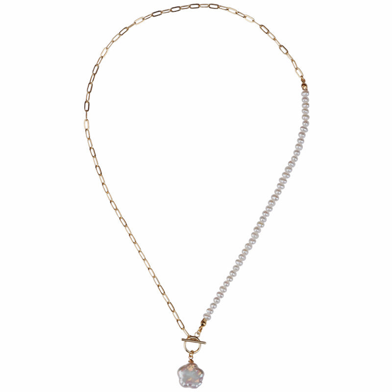 Genuine Freshwater Baroque Pearl Pedal Necklace