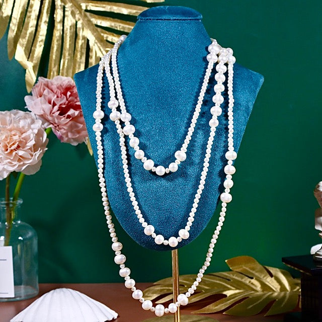 Genuine Freshwater Baroque Pearl Penny Necklace