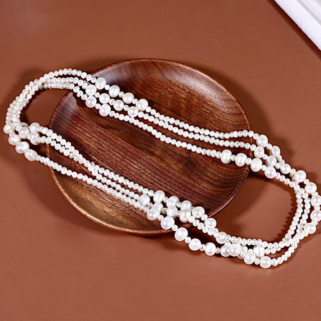 Genuine Freshwater Baroque Pearl Penny Necklace