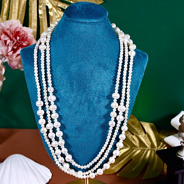 Genuine Freshwater Baroque Pearl Penny Necklace
