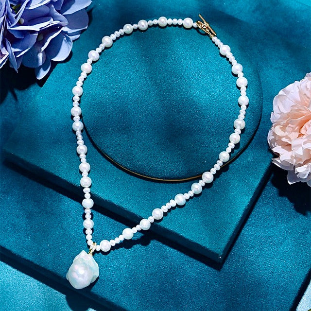 Genuine Freshwater Baroque Pearl Arya Necklace