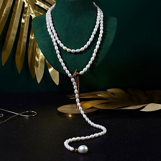 Genuine Freshwater Baroque Pearl Viennese Necklace