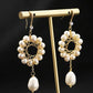 Genuine Freshwater Baroque Pearl Sun Flower Earrings (Limited Edition)