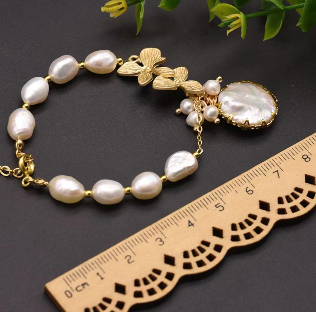 Genuine Freshwater Baroque Pearl Spes Bracelet (Limited Edition)