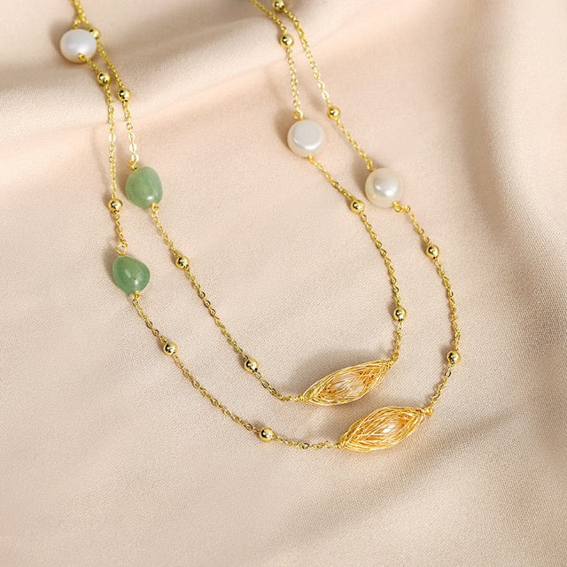 Genuine Freshwater Pearl Oxford Necklace