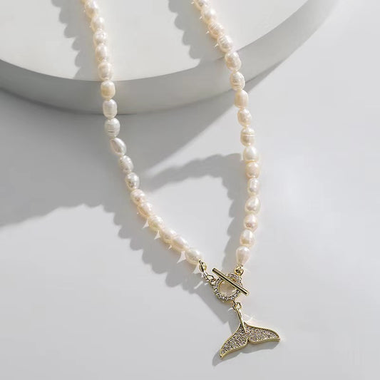 Genuine Freshwater Pearl Mermaid Necklace