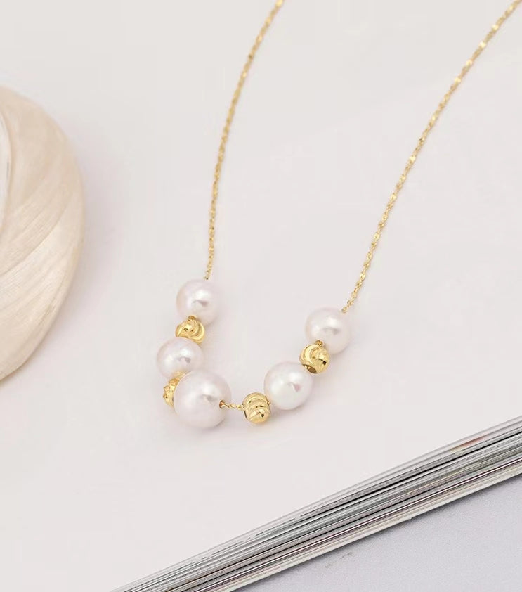 Genuine Freshwater Pearl Solid S925 Silver Destiny Necklace