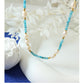 Genuine Freshwater Pearl Titanium Steel Blue Jellyfish Necklace
