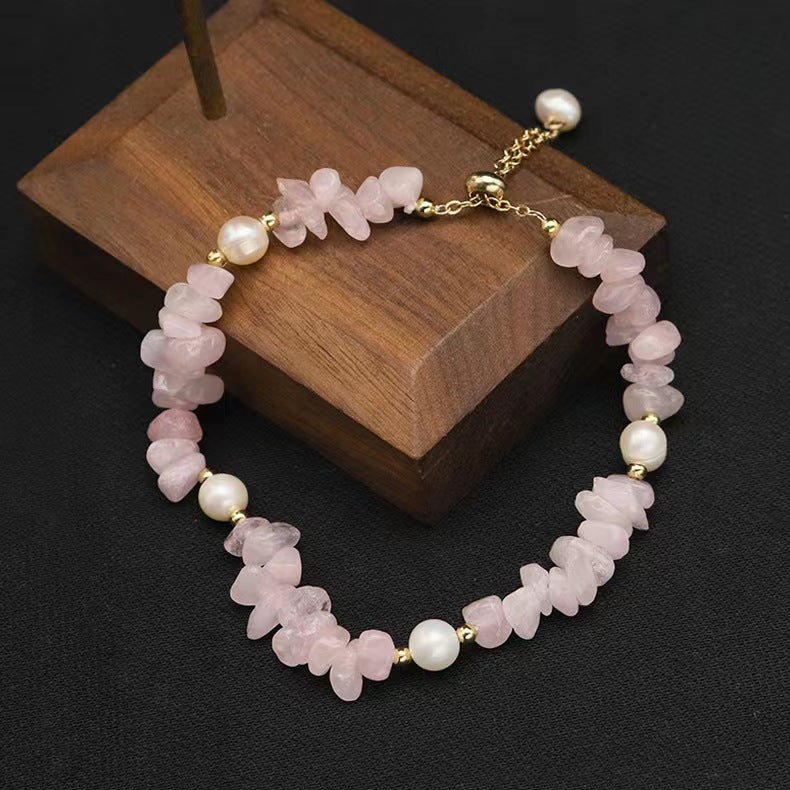 Genuine Freshwater Pearl & Gem Stone Bracelet (Limited Edition)