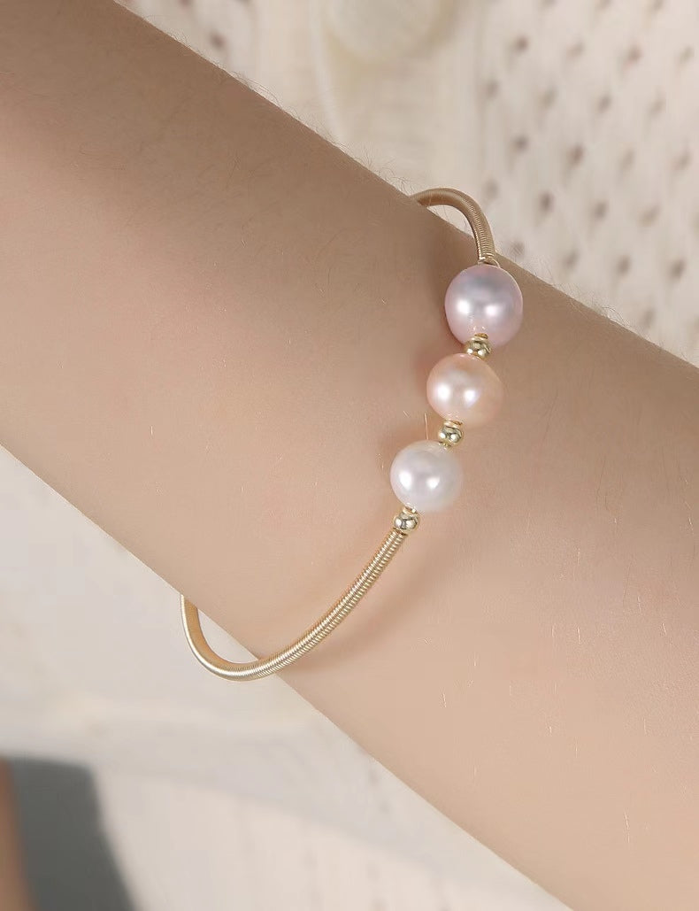 Genuine Freshwater Pearl Rainbow Bracelet