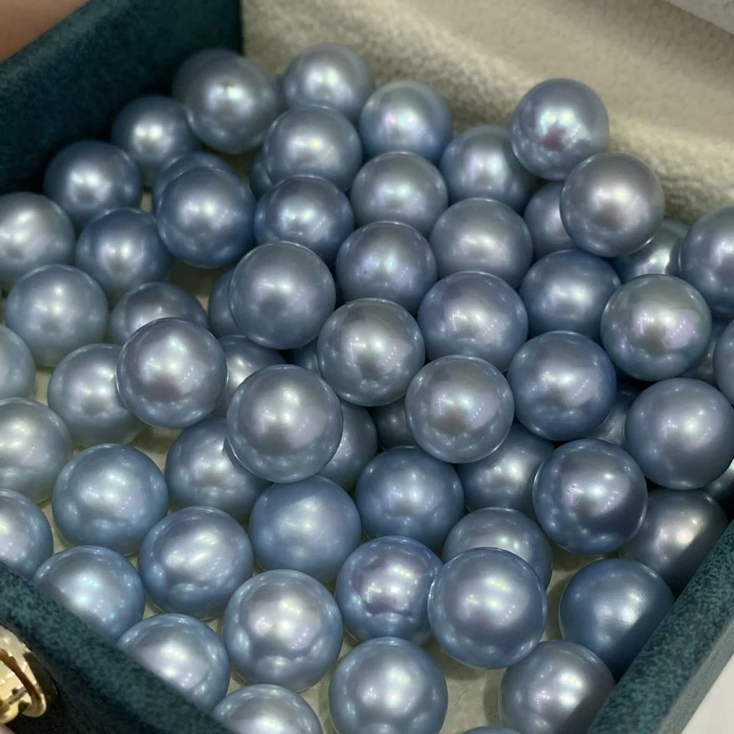 8-8.5mm Round Freshwater Akoya Blue Rose Pearl