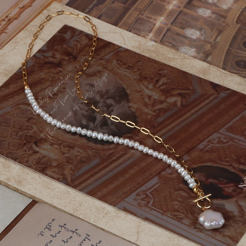 Genuine Freshwater Baroque Pearl Pedal Necklace