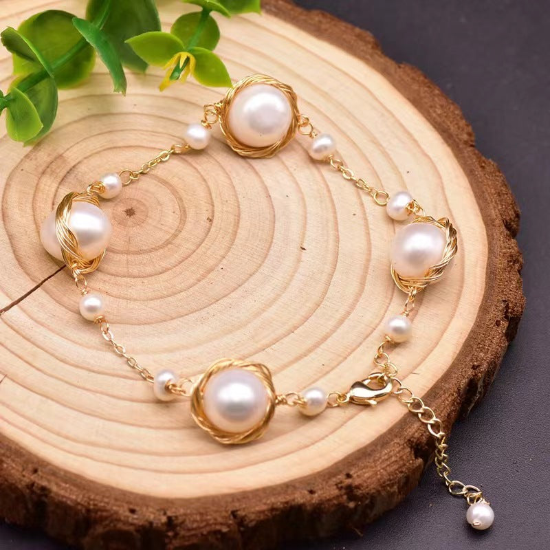 Genuine Freshwater Baroque Pearl Diana Bracelet